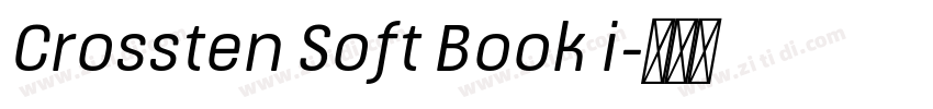 Crossten Soft Book i字体转换